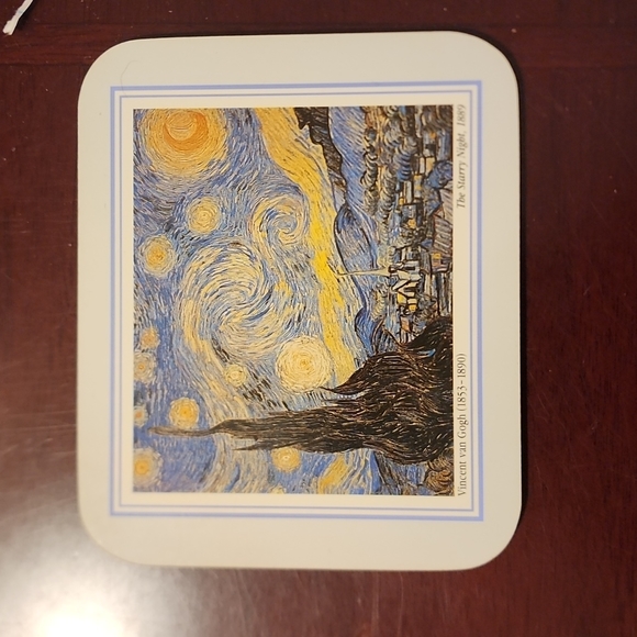 Vintage Jason Coasters Set of 6 Van Gogh - Picture 3 of 11